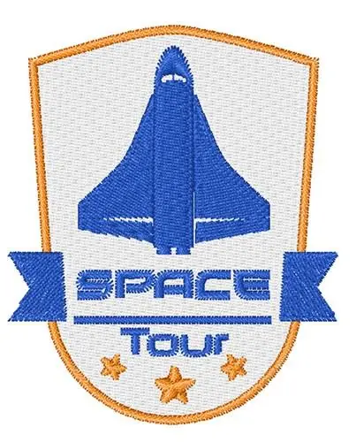 Authentic Space Tour Embroidery Design