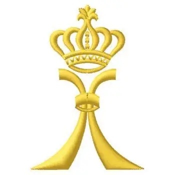 Mega Sale Crown Crest Embroidery Design