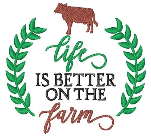 Latest Life On The Farm Embroidery Design