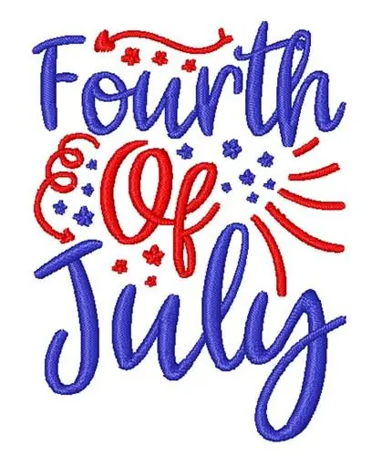 Trending Fourth Of July Embroidery Design