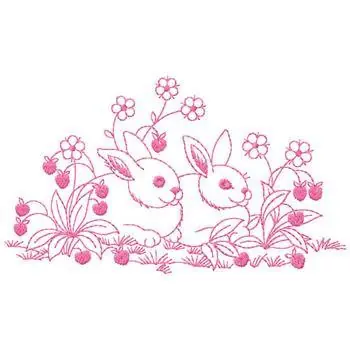 Buy Direct Bunnies Embroidery Design