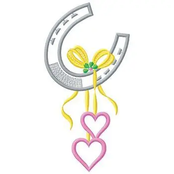 Horseshoe Embroidery Design Original