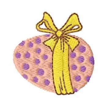 Factory Price Easter Egg Embroidery Design