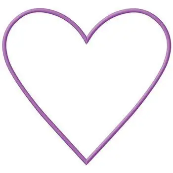 Latest Heart Outline Embroidery Design