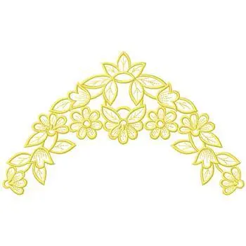 Hassle-Free Returns Flower Arch Embroidery Design