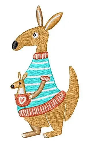 Kangaroo Embroidery Design Super Sale