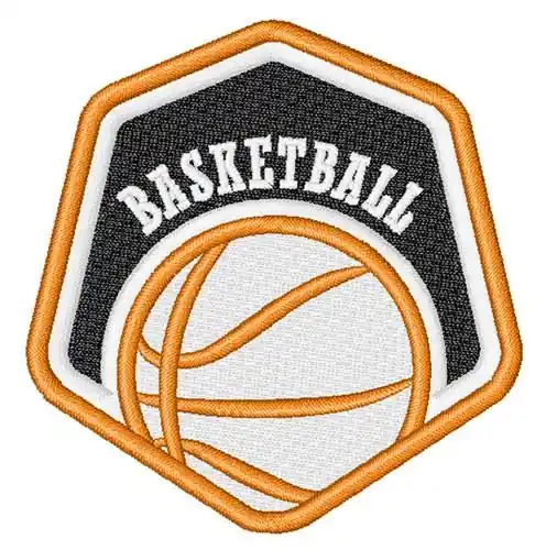 Basaketball Embroidery Design Free Shipping