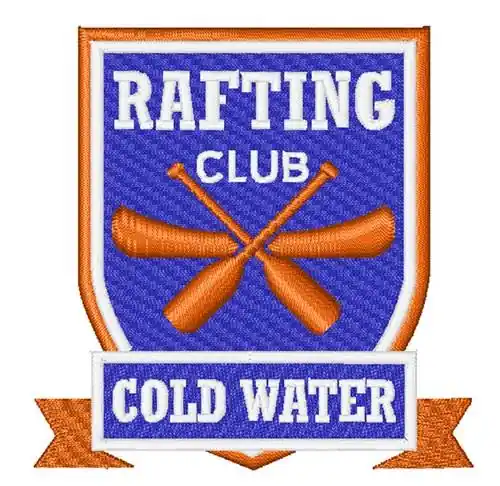 In Demand Rafting Club Embroidery Design