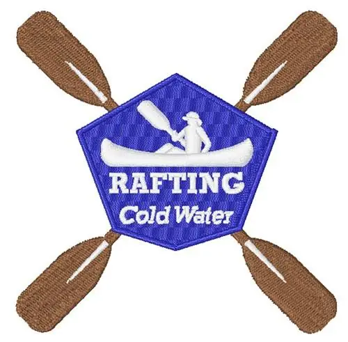 Cold Water Rafting Embroidery Design Trusted Brand