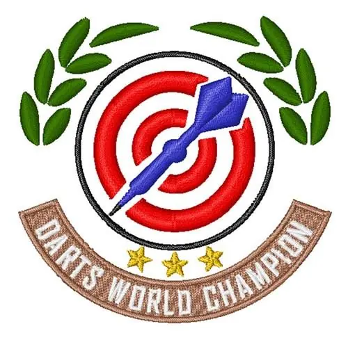 Place Order Darts Champion Embroidery Design