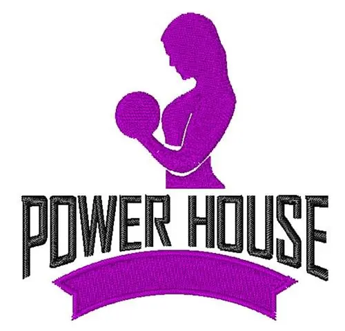 Popular Power House Embroidery Design