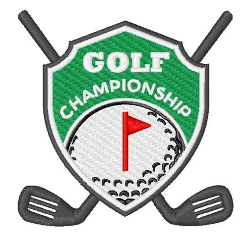 Golf Championship Embroidery Design Wholesale