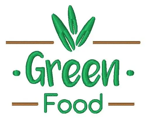Green Food Embroidery Design New Arrival