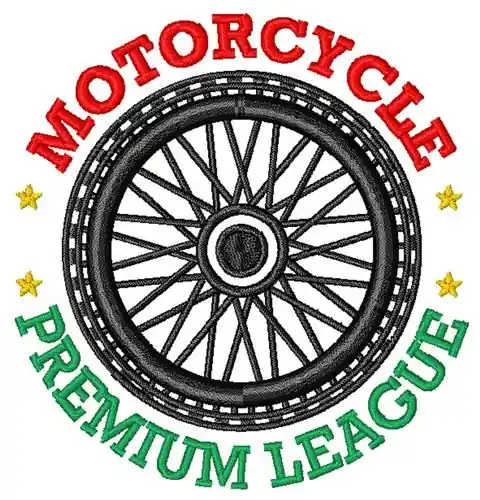Motorcycle League Embroidery Design Get Yours