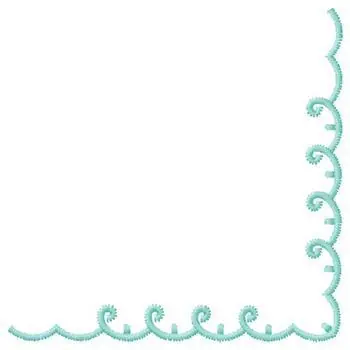 Wholesale Scallop Border Embroidery Design