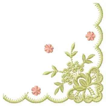 Flower Border Embroidery Design Holiday Sale