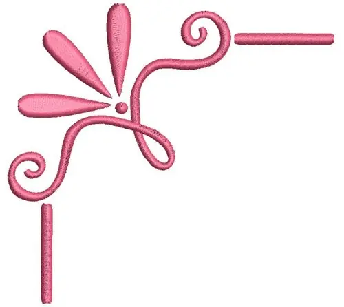 Fancy Corner Embroidery Design High Quality