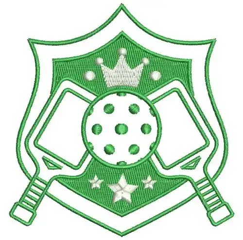 Don’t Miss Out Pickleball Shield Embroidery Design