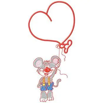 Heart Balloon Embroidery Design Best Choice