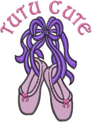 Ballet Slippers Embroidery Design Discount
