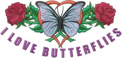 Butterfly Tattoo Embroidery Design Viral