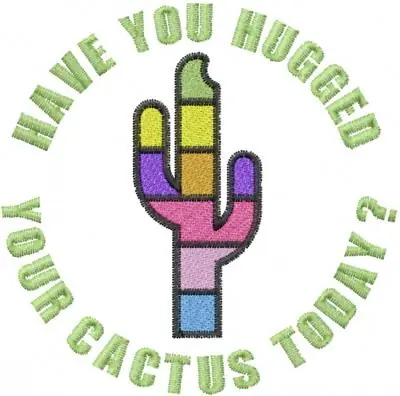 Trusted Brand Cactus Rainbow Embroidery Design