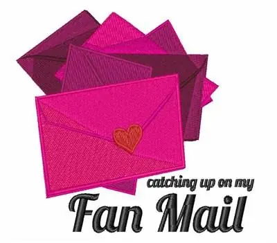Fan Mail Embroidery Design Fan Favorite