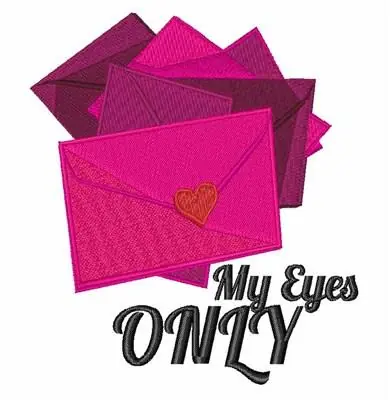 My eyes Only Embroidery Design Seasonal Sale