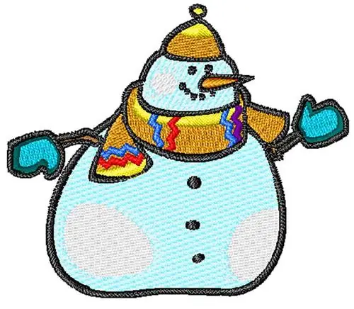 Large Snowman Embroidery Design Today Only