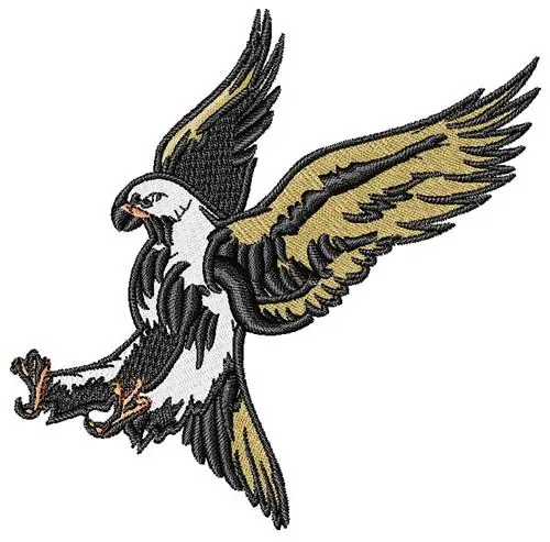 Free Returns Flying Eagle Embroidery Design