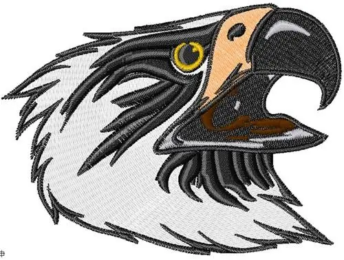 Hungry Eagle Embroidery Design New Arrival