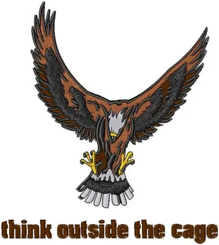 Flying Eagle Embroidery Design Clearance