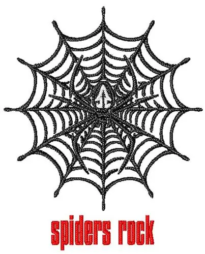 Certified Spiders Rock Embroidery Design