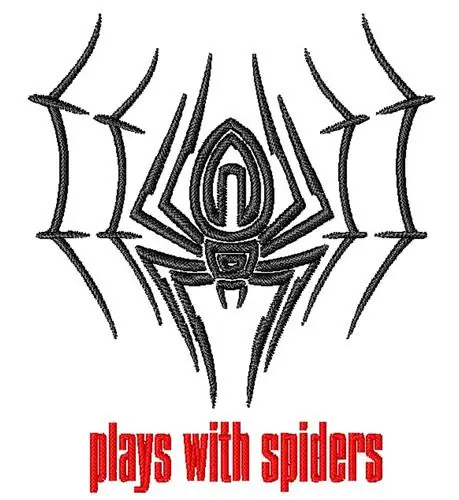 Top Rated Sleeping Spider Embroidery Design