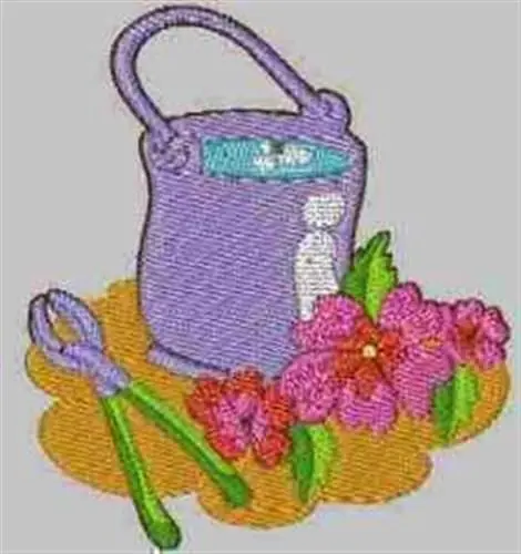 Gardening Tools Embroidery Design Best Choice