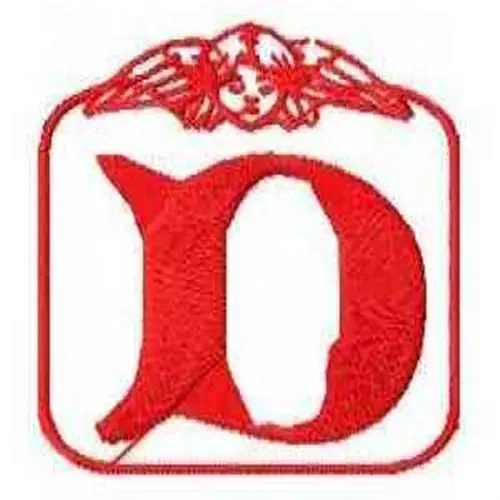 Top Pick Redwork Angel Letter D Embroidery Design