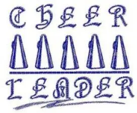 Cheer Leader Embroidery Design Must Have