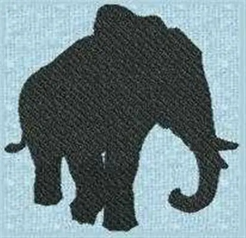Cheap Elephant Silhouette Embroidery Design
