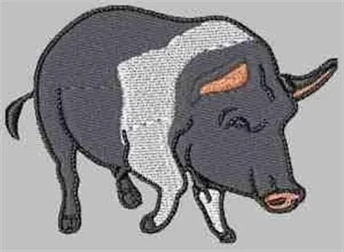 Pig Embroidery Design Handmade
