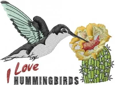 Budget Hummingbird Embroidery Design