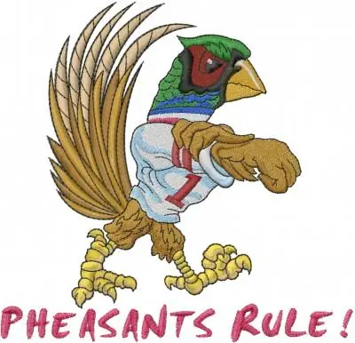 Hot Deal Pheasants Rule Embroidery Design