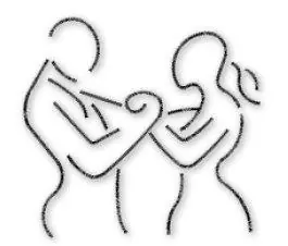 Mega Sale Dancing Couple Outline Embroidery Design