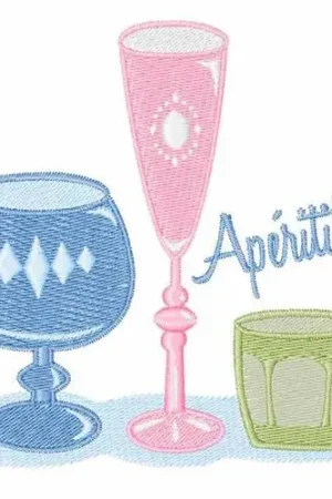 Aperitif? Embroidery Design Best Seller