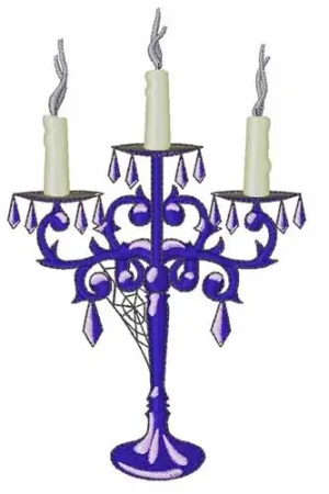 Affordable Halloween Candles Embroidery Design