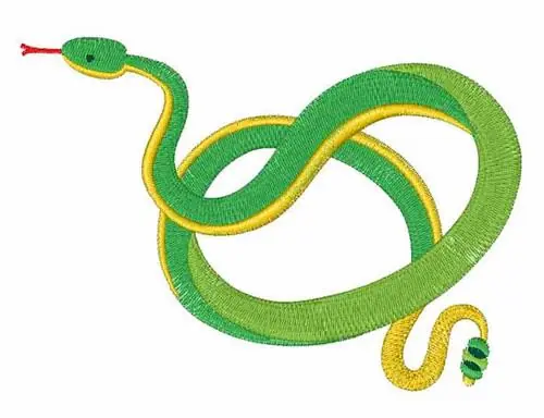 Green Snake Embroidery Design Best Choice