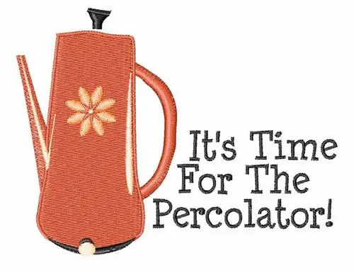 The Percolator Embroidery Design Fresh Stock