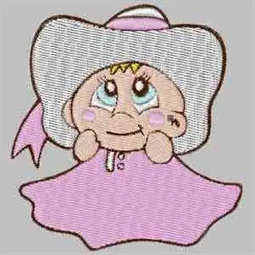 Dressed Up Baby Embroidery Design New Release