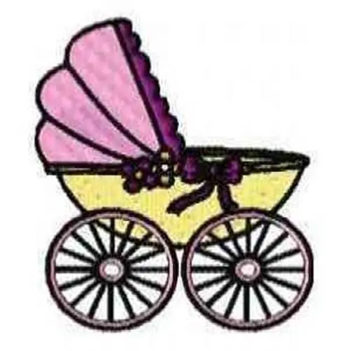 Baby Buggy Embroidery Design Authentic