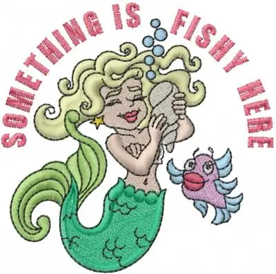 Exclusive Offer Mermaid Fishy Embroidery Design