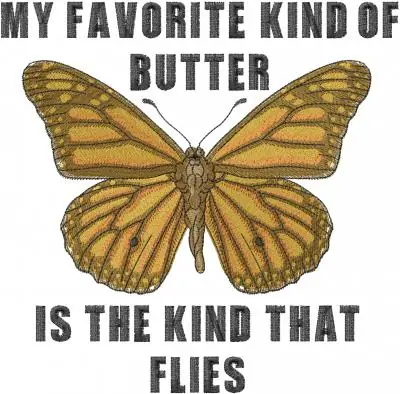Instant Buy Favorite Butterfly Embroidery Design